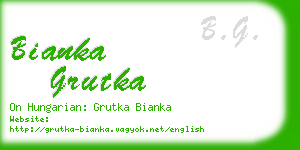bianka grutka business card